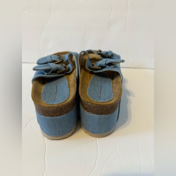 Free People Intentionally Blank Rule Breaker Platform Sandals Size 37 (6.5-7) - Picture 7 of 7